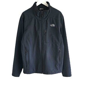 The North Face black softshell jacket - please read carefully
